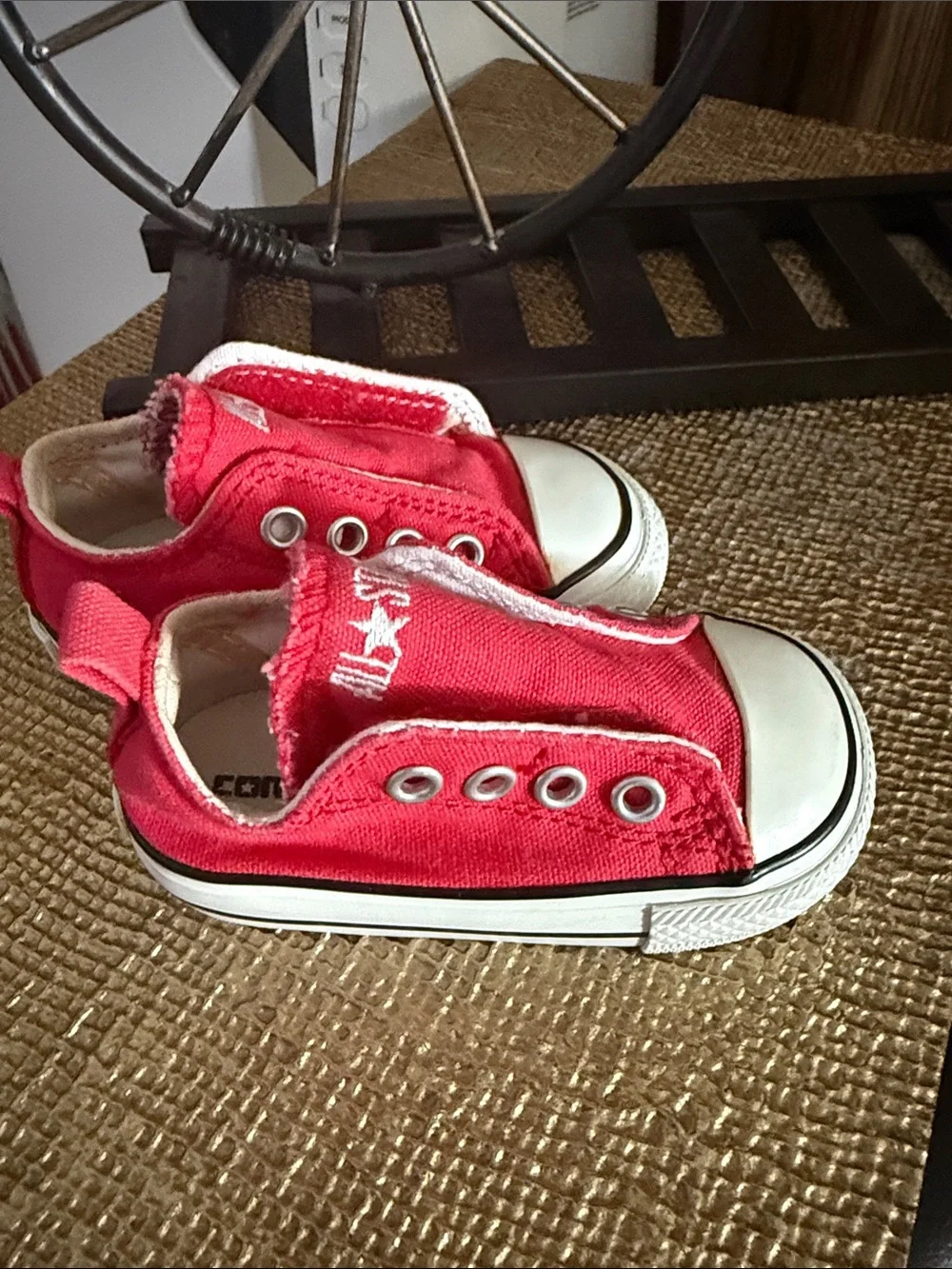 Converse babys Red Slip-On All Star Sneakers